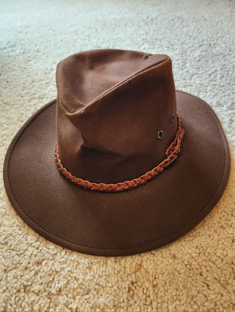 Outback Trading Grizzly Oilskin Indiana Jones Hat - Size L